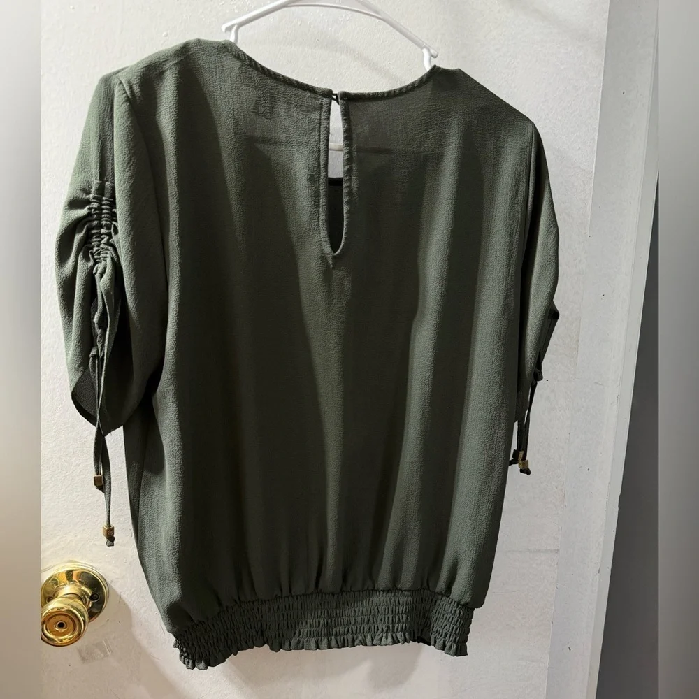 Michael Kors Forest Green Blouse
